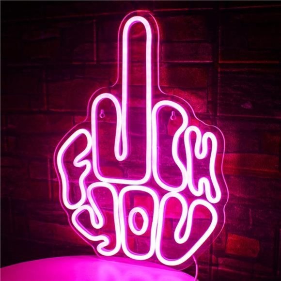 NEW Pink LED Neon Light Sign Decor - Picture 1 of 5